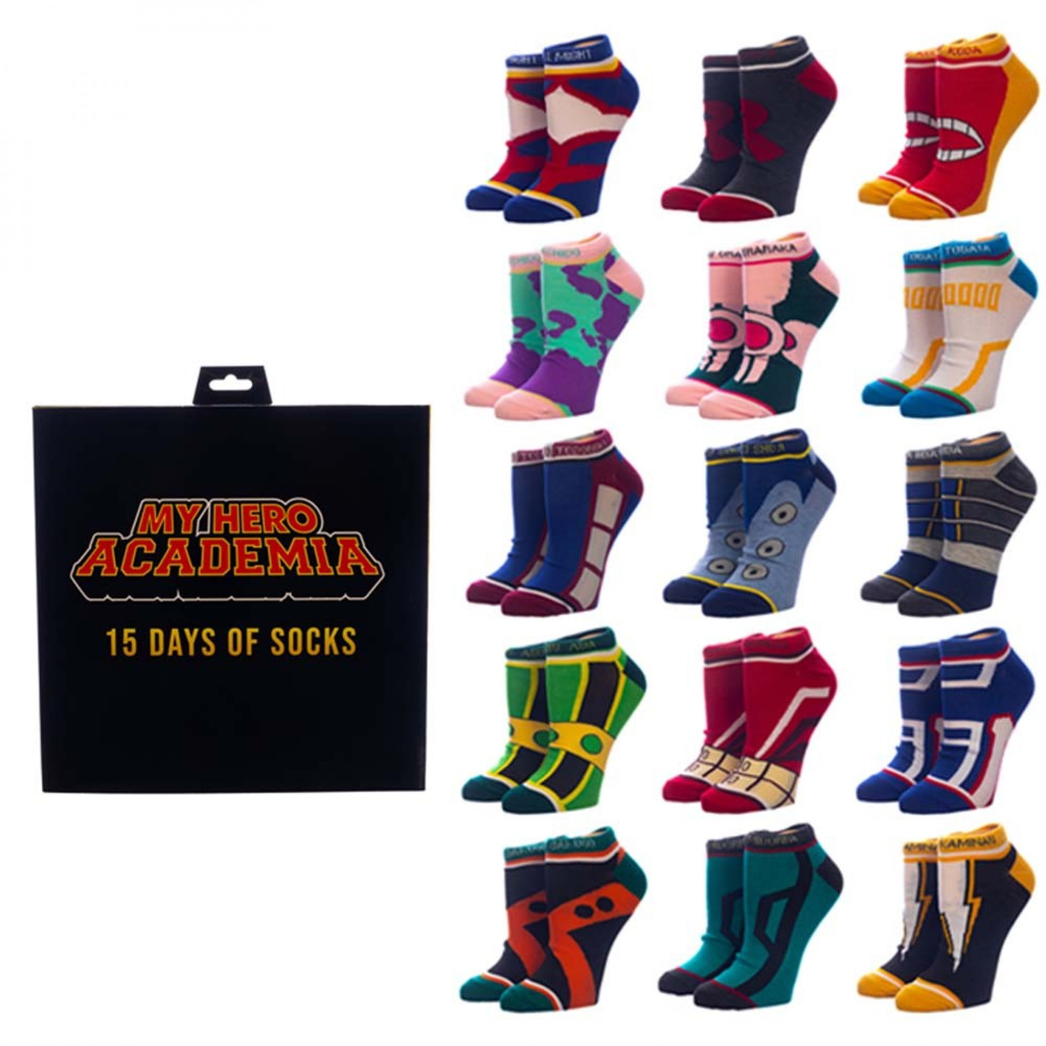 My Hero Academia 15 Days Ankle Sock Set